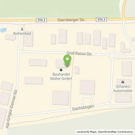 Standortübersicht der Tankstelle Bauhandel Müller GmbH in 82346 Andechs