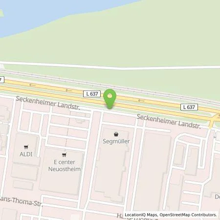 Standortübersicht der Tankstelle eliso GmbH in 68163 Mannheim