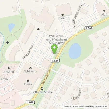 Standortübersicht der Tankstelle EDEKA-MIHA Charge GmbH in 38154 Königslutter am Elm