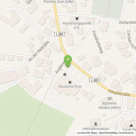 Standortübersicht der Tankstelle EDEKA-MIHA Charge GmbH in 38539 Müden (Aller)