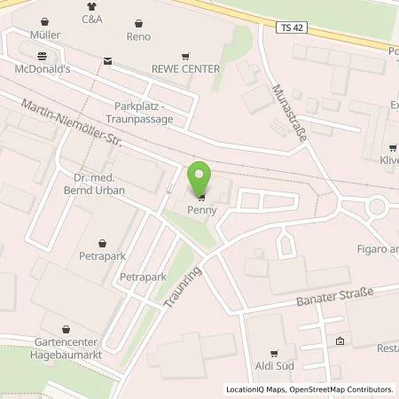 Standortübersicht der Tankstelle EnBW mobility+ AG und Co.KG in 83301 Traunreut