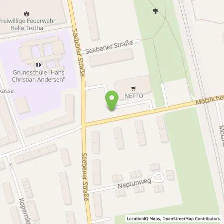 Standortübersicht der Tankstelle Vattenfall Smarter Living GmbH in 06118 Halle (Saale)