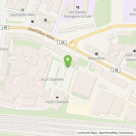 Standortübersicht der Tankstelle ALDI SÜD Immobilienverwaltungs-GmbH & Co. oHG in 40227 Düsseldorf