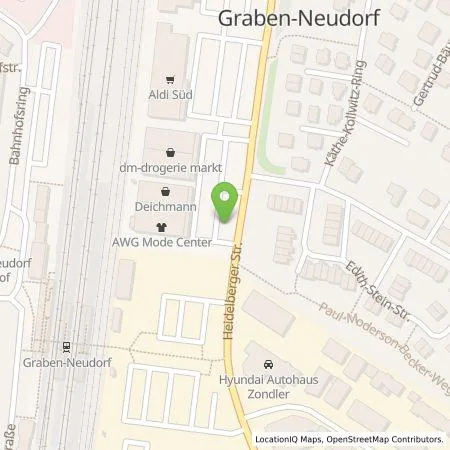 Standortübersicht der Tankstelle Vattenfall Smarter Living GmbH in 76676 Graben-Neudorf