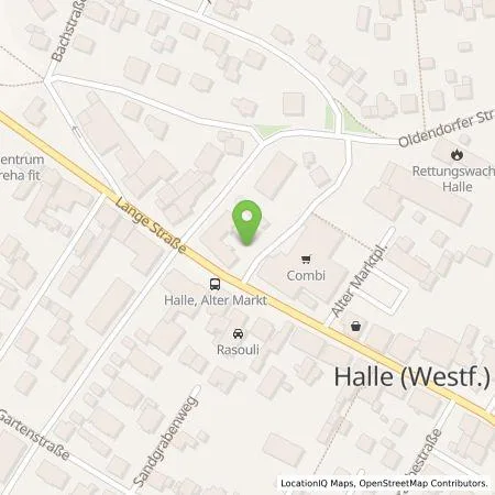 Standortübersicht der Tankstelle Vattenfall Smarter Living GmbH in 33790 Halle (Westf.)