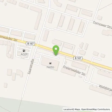 Standortübersicht der Tankstelle Vattenfall Smarter Living GmbH in 16225 Eberswalde