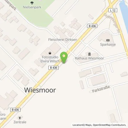 Standortübersicht der Tankstelle EWE Go GmbH in 26639 Wiesmoor