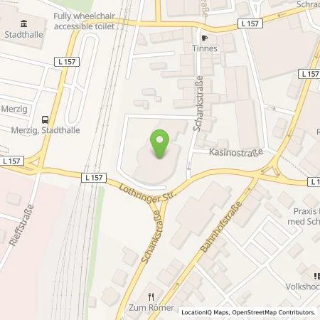 Standortübersicht der Tankstelle Sparkasse Merzig-Wadern - Anstalt des öffentlichen Rechts in 66663 Merzig