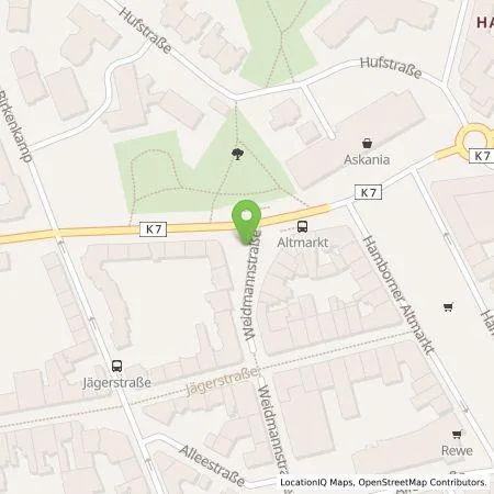 Standortübersicht der Tankstelle Stadtwerke Duisburg AG in 47166 Duisburg