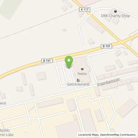 Standortübersicht der Tankstelle Vattenfall Smarter Living GmbH in 19386 Lübz