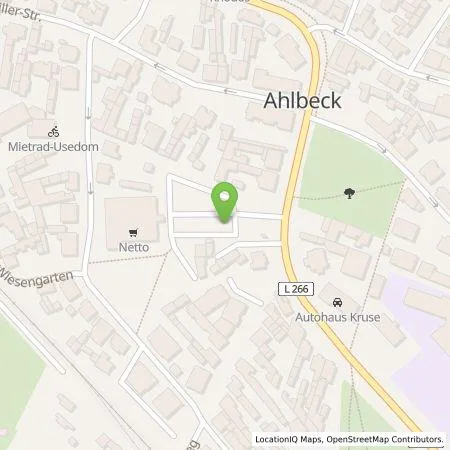 Standortübersicht der Tankstelle Vattenfall Smarter Living GmbH in 17419 Seebad Ahlbeck