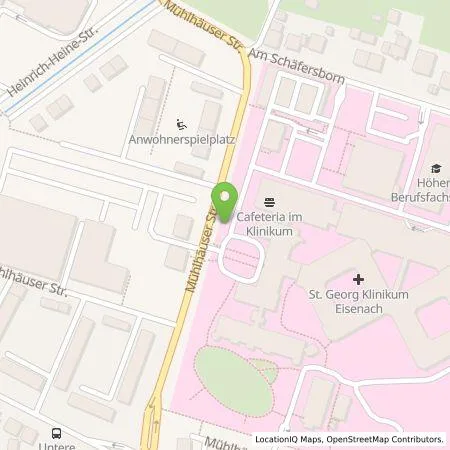 Standortübersicht der Tankstelle Eisenacher Versorgungs-Betriebe GmbH in 99817 Eisenach