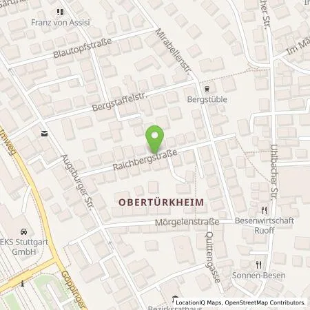 Standortübersicht der Tankstelle eze.network GmbH in 70329 Stuttgart