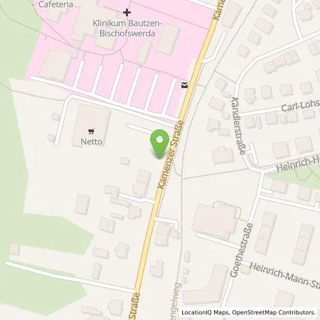 Standortübersicht der Tankstelle Vattenfall Smarter Living GmbH in 01877 Bischofswerda