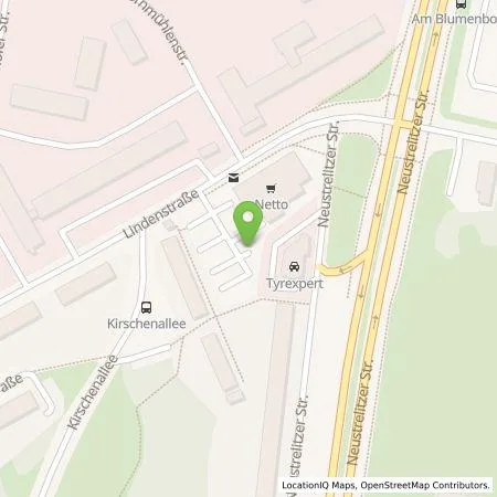 Standortübersicht der Tankstelle Vattenfall Smarter Living GmbH in 17033 Neubrandenburg