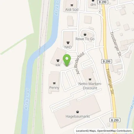 Standortübersicht der Tankstelle EnBW mobility+ AG und Co.KG in 84518 Garching a.d.Alz