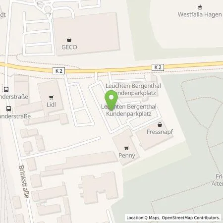 Standortübersicht der Tankstelle EnBW mobility+ AG und Co.KG in 58097 Hagen