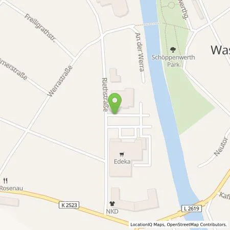 Standortübersicht der Tankstelle TEAG Mobil GmbH in 98634 Wasungen