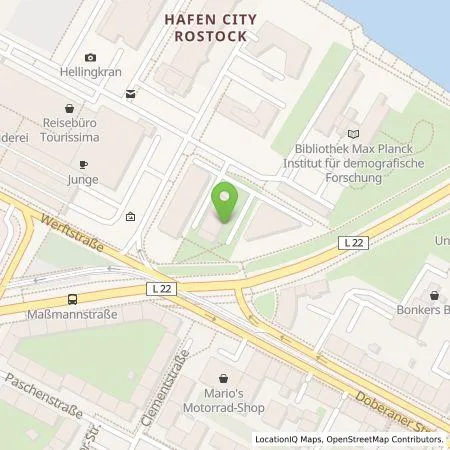 Standortübersicht der Tankstelle Wattif Europe GmbH in 18057 Rostock