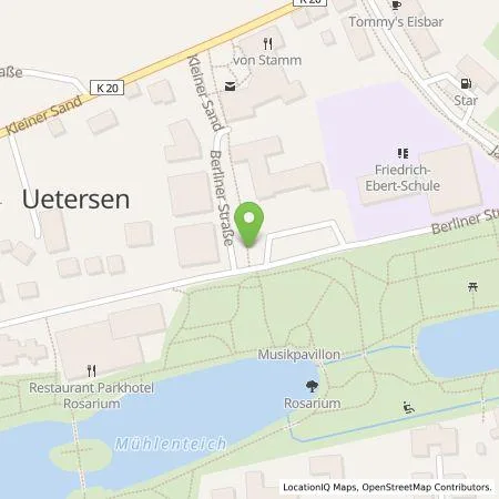 Standortübersicht der Tankstelle Stadtwerke Uetersen GmbH in 25436 Uetersen