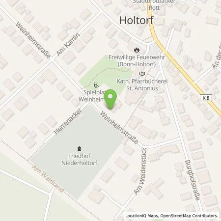 Standortübersicht der Tankstelle Energie- und Wasserversorgung Bonn/Rhein-Sieg GmbH in 53229 Bonn