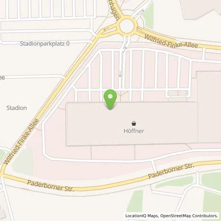 Standortübersicht der Tankstelle EnBW mobility+ AG und Co.KG in 33104 Paderborn