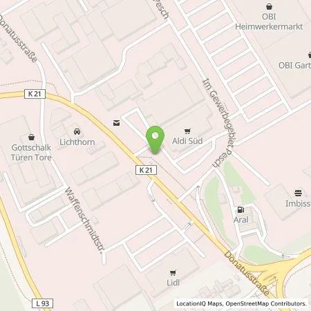 Standortübersicht der Tankstelle ALDI SÜD Immobilienverwaltungs-GmbH & Co. oHG in 50767 Köln