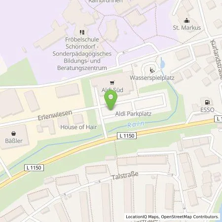 Standortübersicht der Tankstelle ALDI SÜD Immobilienverwaltungs-GmbH & Co. oHG in 73614 Schorndorf