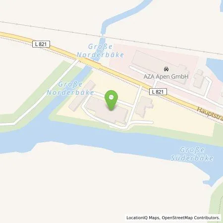 Standortübersicht der Tankstelle RWG Ammerland-OstFriesland eG in 26689 Apen