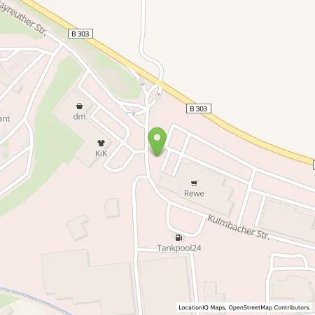 Standortübersicht der Tankstelle EnBW mobility+ AG und Co.KG in 95502 Himmelkron