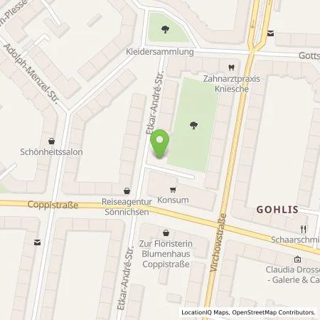 Standortübersicht der Tankstelle Stadtwerke Leipzig GmbH in 04157 Leipzig