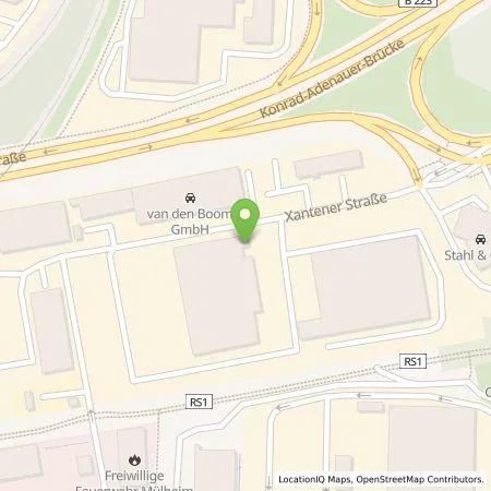 Standortübersicht der Tankstelle Baustoffzentrum Wilhelm Harbecke GmbH in 45479 Mülheim an der Ruhr