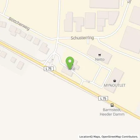 Standortübersicht der Tankstelle E.ON Drive Infrastructure GmbH in 25355 Barmstedt