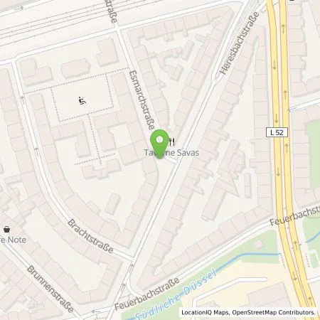 Standortübersicht der Tankstelle Stadtwerke Düsseldorf AG in 40223 Düsseldorf