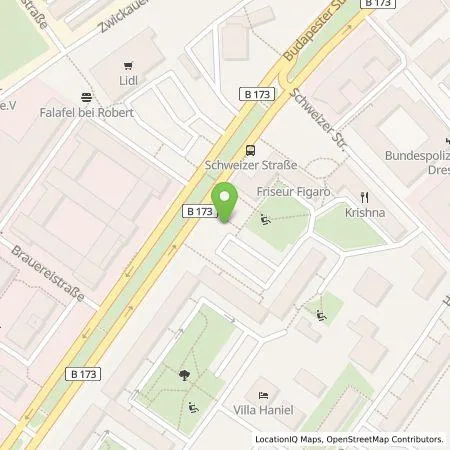 Standortübersicht der Tankstelle Vonovia Energie Service GmbH in 01069 Dresden