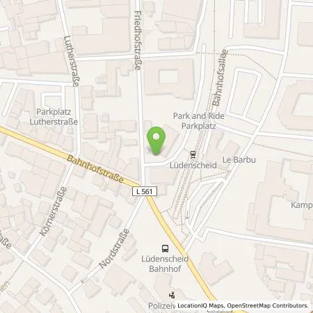 Standortübersicht der Tankstelle TotalEnergies Charging Solutions Deutschland GmbH in 58507 Lüdenscheid