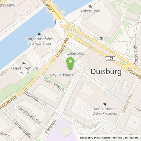 Standortübersicht der Tankstelle E.ON Drive GmbH in 47051 Duisburg