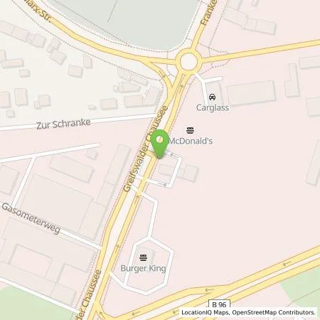 Standortübersicht der Tankstelle Mer Germany GmbH in 18439 Stralsund