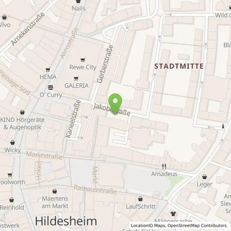 Standortübersicht der Tankstelle EnergieZukunft Hildesheim GmbH in 31134 Hildesheim