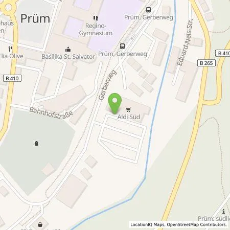 Standortübersicht der Tankstelle ALDI SÜD Immobilienverwaltungs-GmbH & Co. oHG in 54595 Prüm