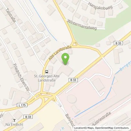 Standortübersicht der Tankstelle ALDI SÜD Immobilienverwaltungs-GmbH & Co. oHG in 78112 St. Georgen im Schwarzwald