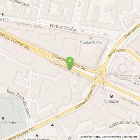 Standortübersicht der Tankstelle N-ERGIE Aktiengesellschaft in 90429 Nürnberg