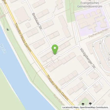 Standortübersicht der Tankstelle Stadtwerke Würzburg AG in 97072 Würzburg