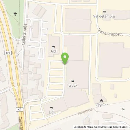 Standortübersicht der Tankstelle BRAWO GE Solution LIS GmbH in 38114 Braunschweig