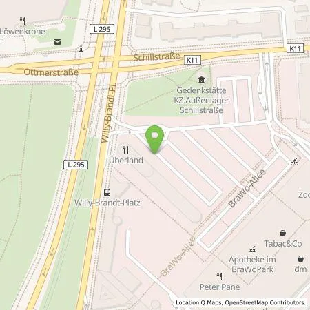 Standortübersicht der Tankstelle BRAWO GE Solution LIS GmbH in 38102 Braunschweig