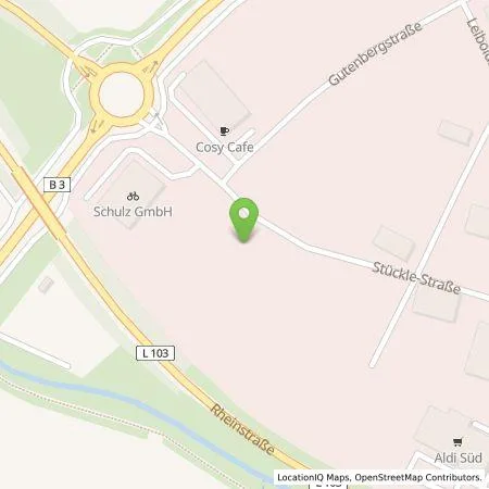 Standortübersicht der Tankstelle Elektrizitätswerk Mittelbaden AG & Co. KG in 77955 Ettenheim