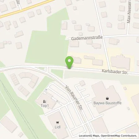 Standortübersicht der Tankstelle BayWa Mobility Solutions GmbH in 91550 Dinkelsbühl