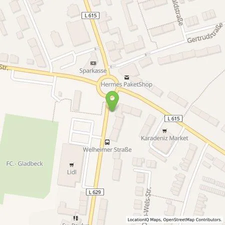 Standortübersicht der Tankstelle Lidl Dienstleistung GmbH & Co. KG in 45968 Gladbeck