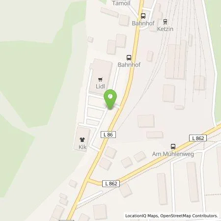 Standortübersicht der Tankstelle Lidl Dienstleistung GmbH & Co. KG in 14669 Ketzin /Havel