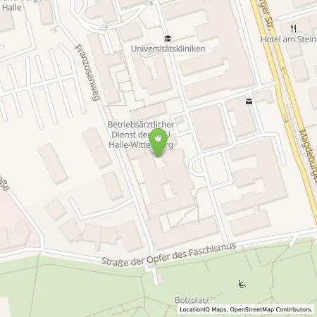 Standortübersicht der Tankstelle UKH Energie GmbH in 06112 Halle (Saale)